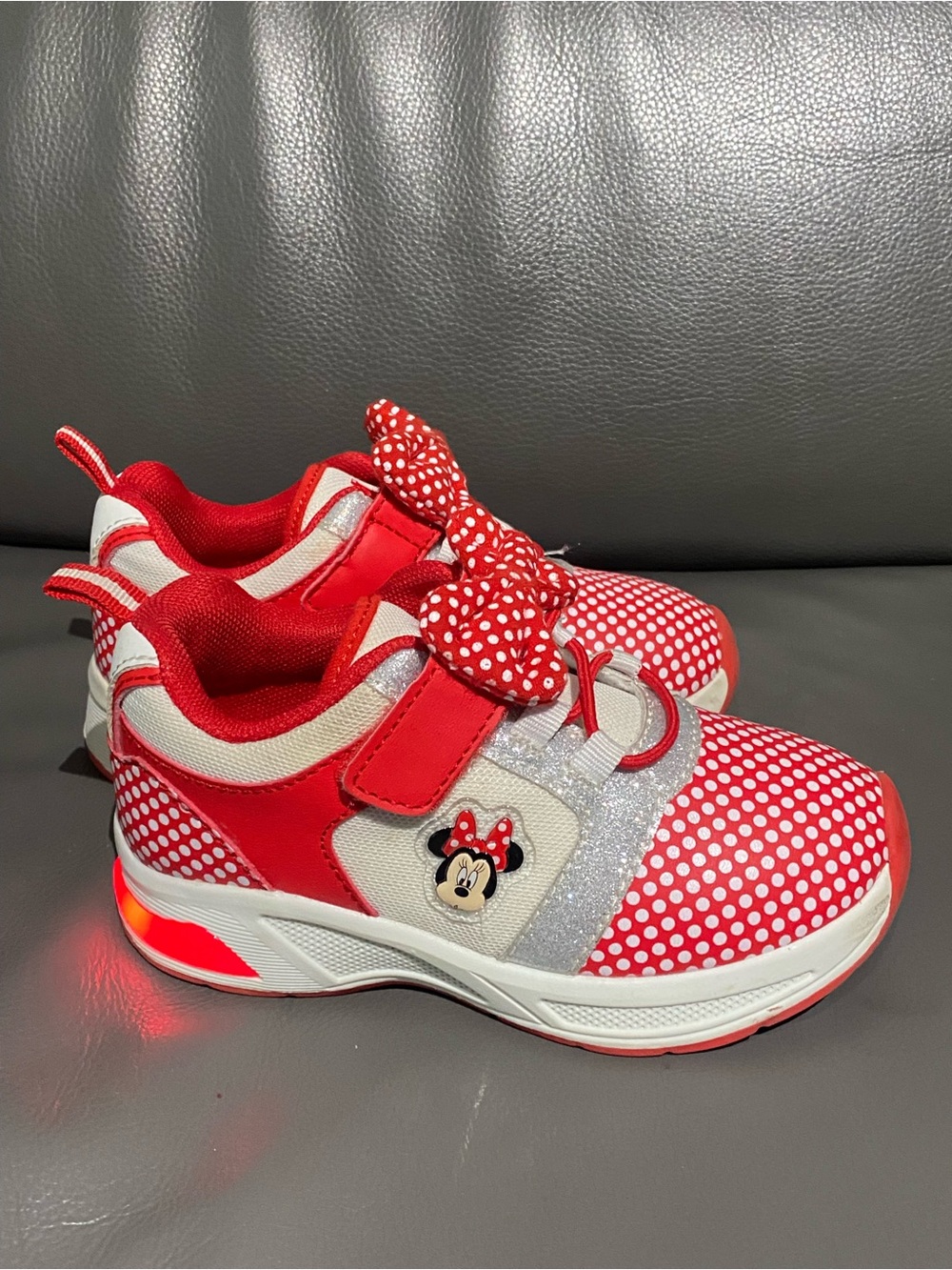 Red Kids Light-Up Sneakers